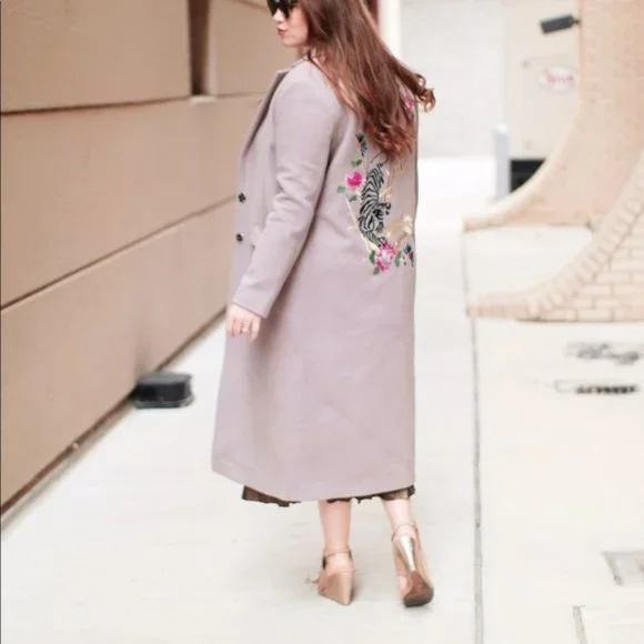strapless open back dress Shop Transparent Embroidered Long-Sleeve Top - Women's Casual main image 0
